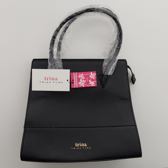 NWT Trina Turk Black Women's Bag w/ Strap - Picture 2 of 9